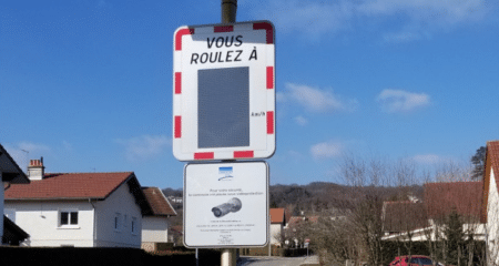 Fonctionnement radar pédagogique routier